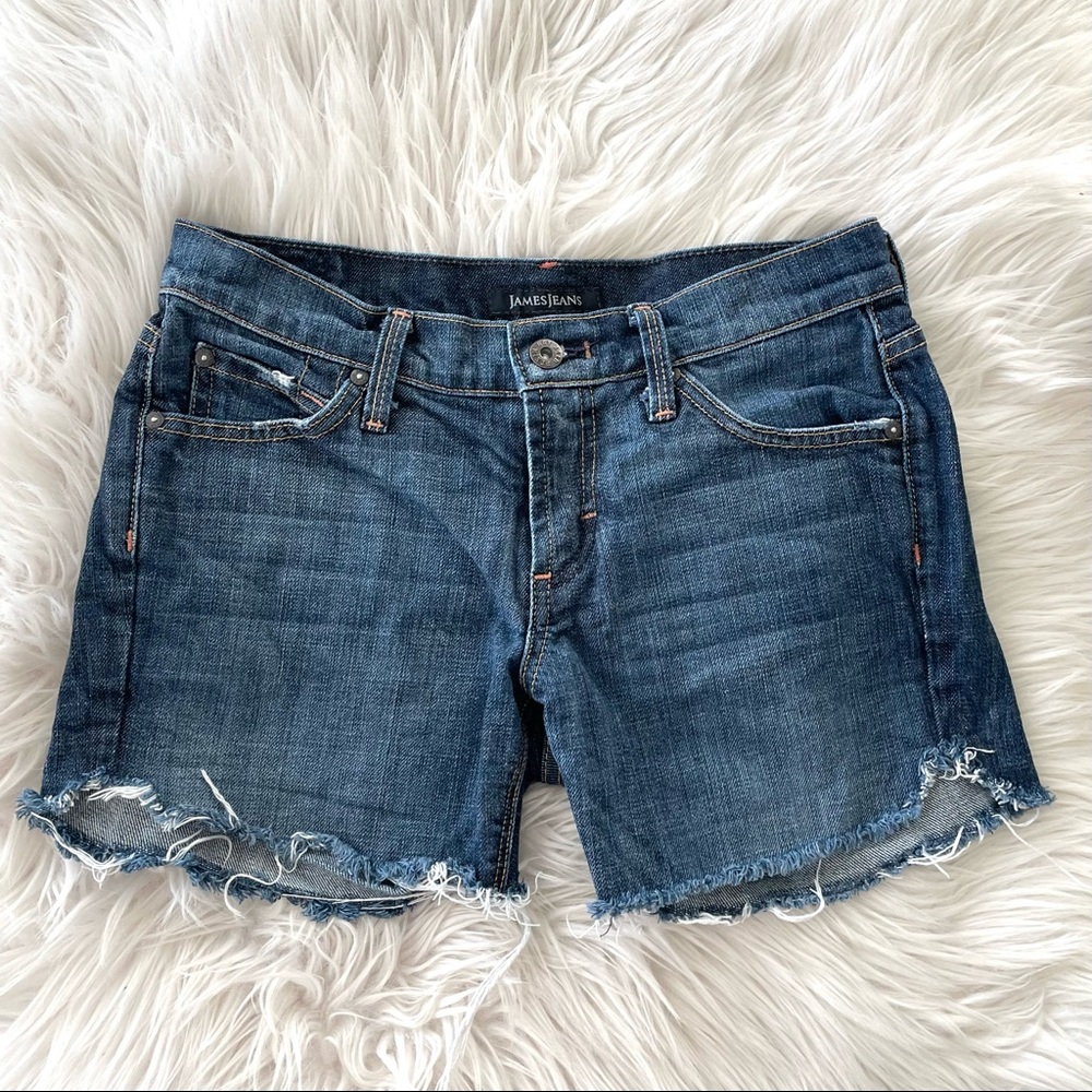 COPY - James Jeans | cut off raw hem jean shorts 26